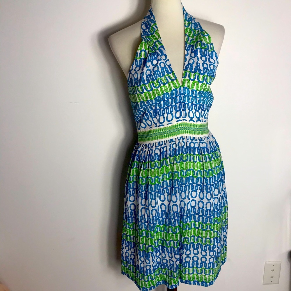 Trina Turk silk Halter Dress
